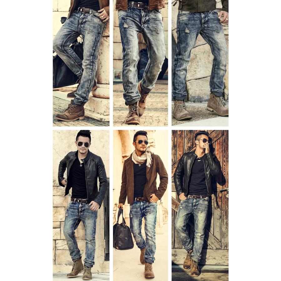 クラッシュ デニム 送料無料 メンズ ジーンズ ダメージ スキニー デニムパンツ ジーパン ウォッシュ インディゴ アメカジ ストリート 春 夏 秋 冬 Mixk526 Chao チャオ 通販 Yahoo ショッピング