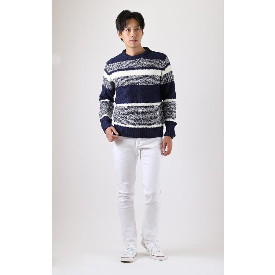 ニット メンズ ボーダー ケーブルニット セーター マルチ タートルネック メンズニット メンズセーター クルーネック 秋服 厚手 冬 ニットセーター Mixknt02 Chao チャオ 通販 Yahoo ショッピング