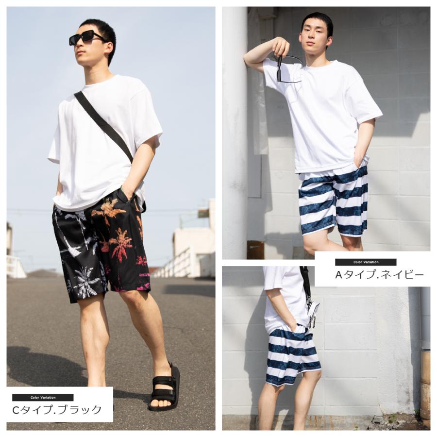 水着 メンズ サーフパンツ 海パン ロング丈 ハーフパンツ 海水パンツ 男性 体型カバー おしゃれ スイムショーツ 水陸両用 インナー インナー付 |  | 04