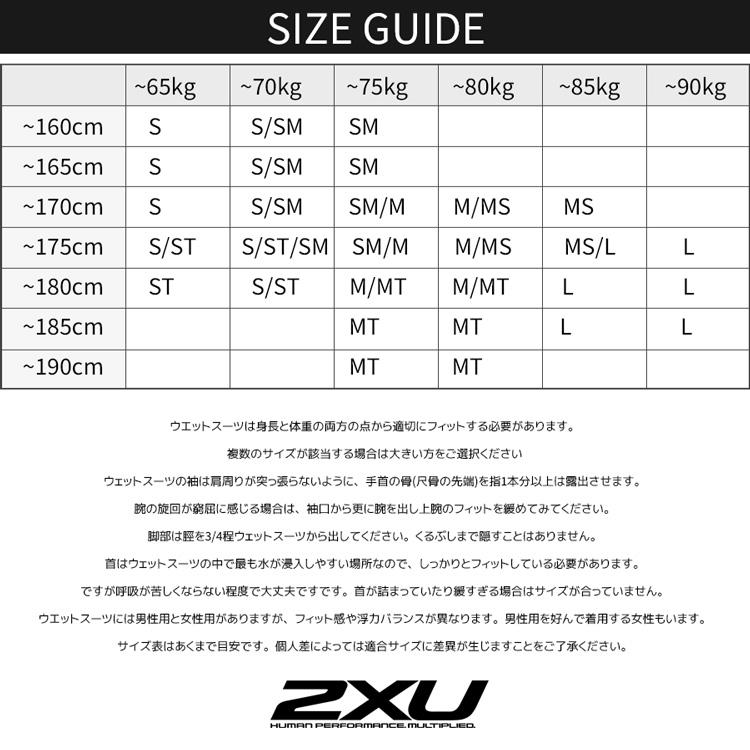 2XU ツータイムズユー P1 PROPEL プロペル ウェットスーツ プロ仕様 メンズ フルスーツ リアジップ スキン ラバー トライアスロン mens｜highwave｜11