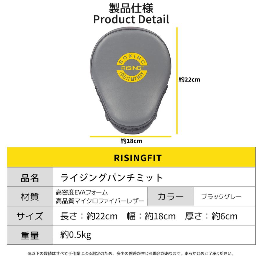 2025年新作 RISING-FIT ボクシングミット 左右2個セット ミット パンチ