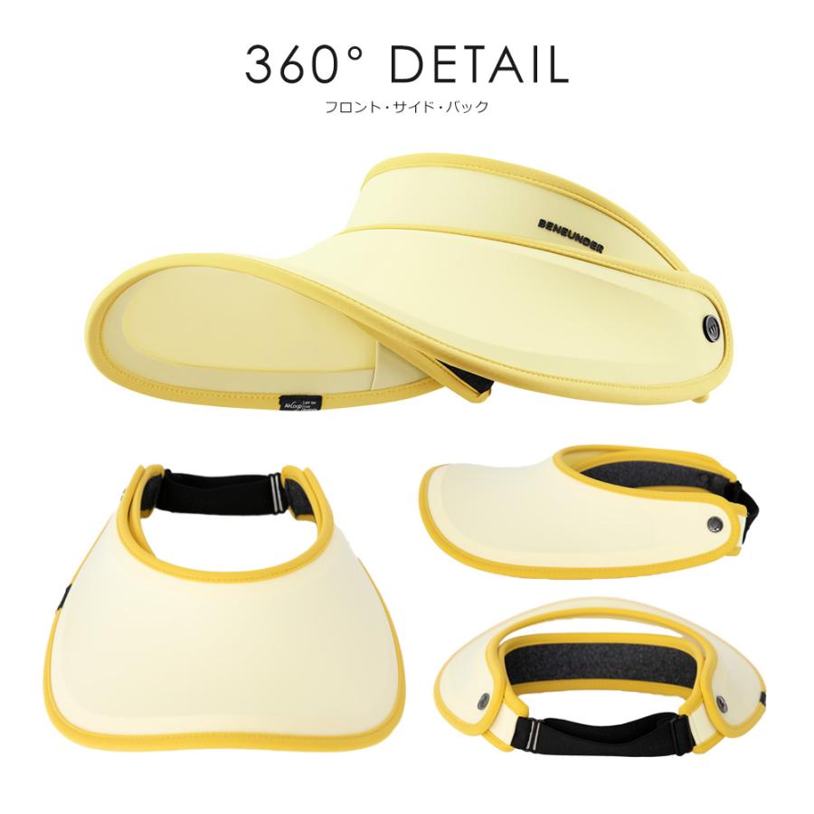 在庫処分 Beneunder サンバイザー レディース ゴルフ テニス UPF50+ 軽量 UVカット 抗菌 ワイド パイピング 軽い 日焼け防止 遮光 紫外線対策 グッズ |  | 16