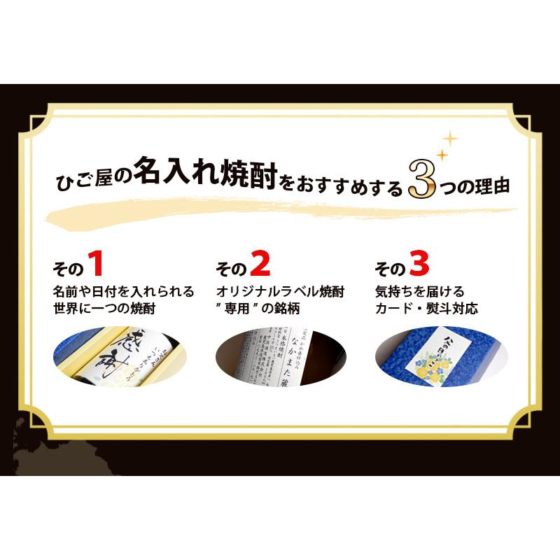 中俣酒造 オリジナル 名入れ・メッセージラベル焼酎 25度 1800ml 