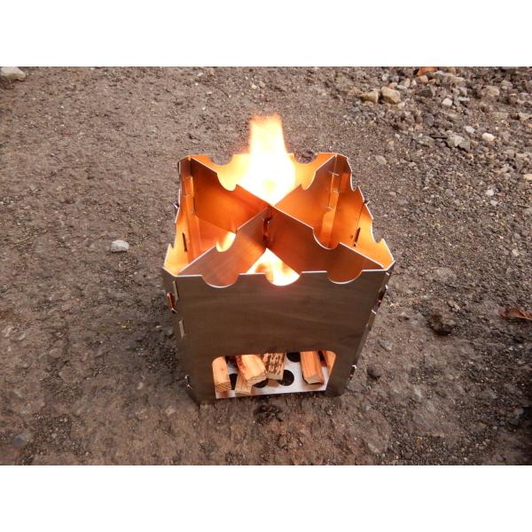 アウトドアコンロ　ステン　折りたたみ式 | 