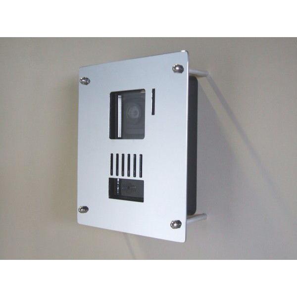 インターホンカバー　支柱タイプ　クロームメッキ | 