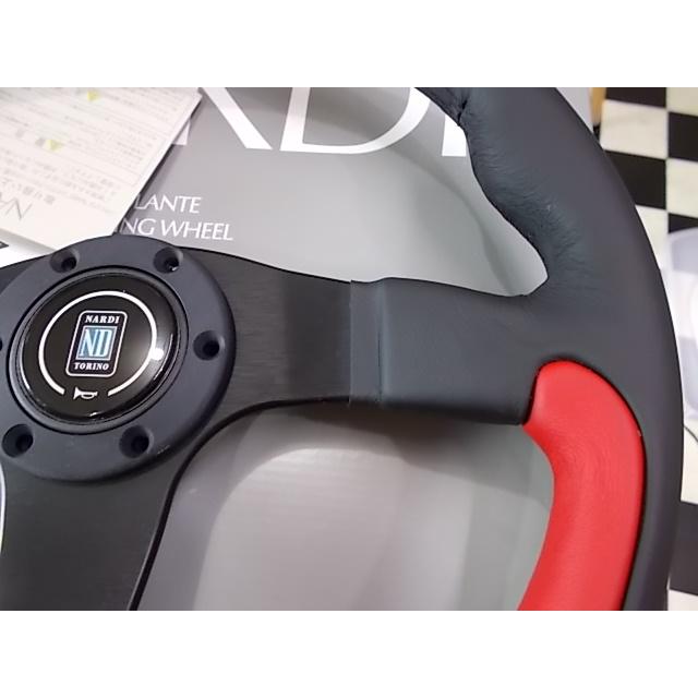 NARDI ナルディ Leader リーダー N807 ブラック/レッドレザー