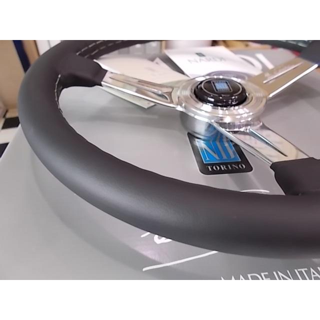 NARDI ナルディ Classic レザー N132 ブラックレザー＆ポリッシュ