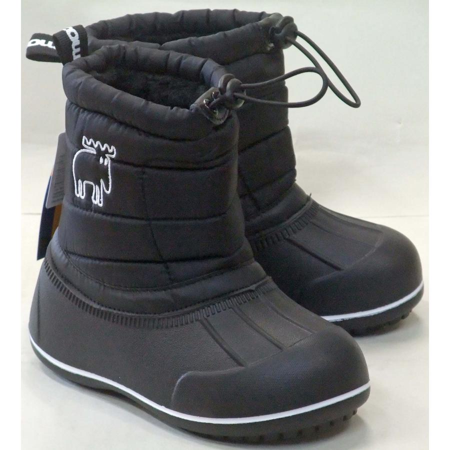 moz（モズ） MZ-8209 防水 防寒 ウインターブーツ ブラック キッズ