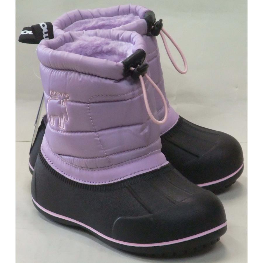 moz（モズ） MZ-8209 防水 防寒 ウインターブーツ ラベンダー キッズ