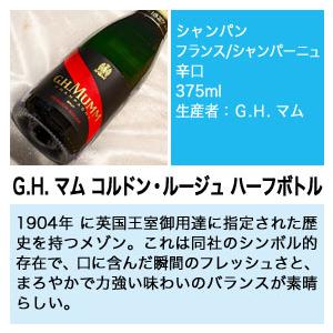 有名どころや実力派のシャンパン3本入り スパークリング ハーフボトル