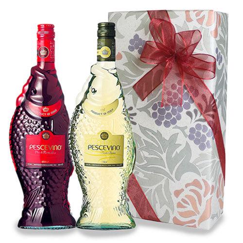 77 Off ワイン ギフト 魚の形のボトル ペッシェヴィーノ 赤白 両方楽しめる よくばりセット おしゃれ で かわいい デザイン 2本セット Wine Whitesforracialequity Org