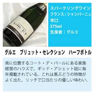 ハーフボトル ワインセット シャンパン も入った お手軽