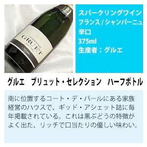 シャンパンづくし ハーフボトル飲み比べ6本セット 中堅実力派メゾンVer