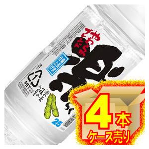 25度 楽 ペット 4000ml 国産焼酎甲類 4本 ケース販売 4L×4 お酒 ケース