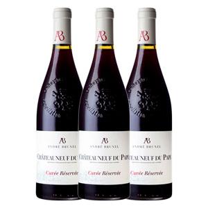 シャトーヌフ デュ パプ ルージュ キュヴェ レゼルヴェ 750ml 3本 