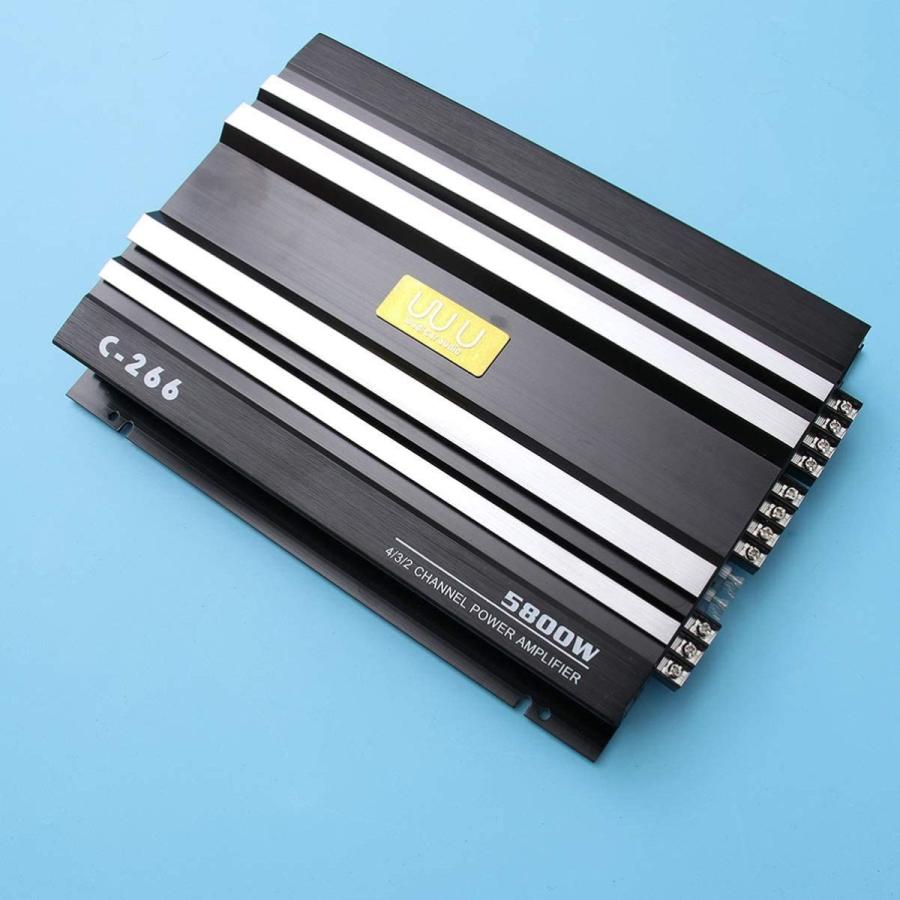 New売り切れる前に Vorcool オーディオアンプ 高音質カーアンプ 5800 W C 266ステレオ4 Ohm音響4チャンネルアルミニウムアンプ 自動車用 Rmb Com Ar