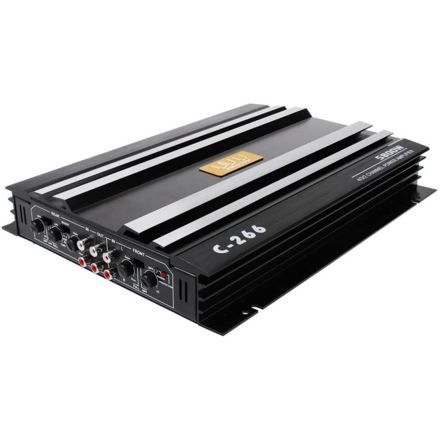 New売り切れる前に Vorcool オーディオアンプ 高音質カーアンプ 5800 W C 266ステレオ4 Ohm音響4チャンネルアルミニウムアンプ 自動車用 Rmb Com Ar