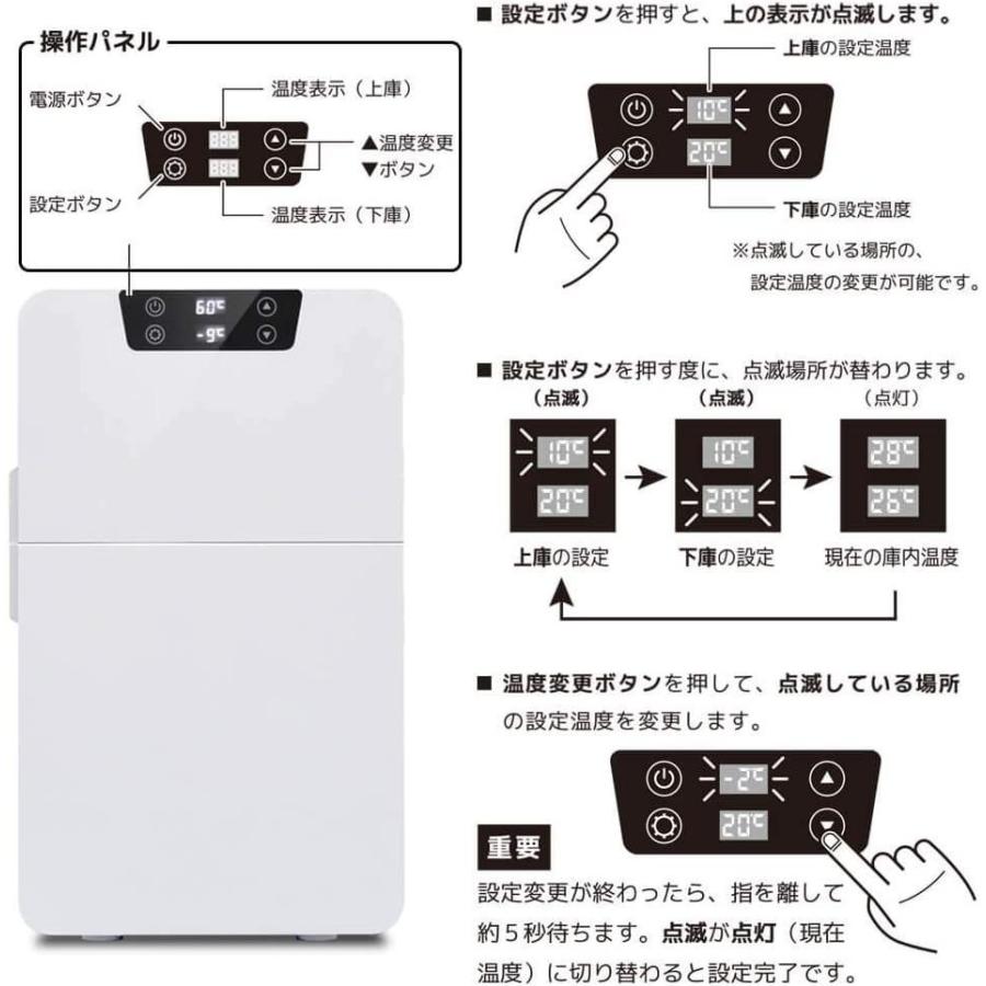 Bonarca 冷温庫 15l 2ドア 9 60 の温度設定可能 2電源 Ac Dc 対応 ダブルペルチェ式 小型冷蔵庫 冷蔵庫 ひぐらし工房 通販 Yahoo ショッピング