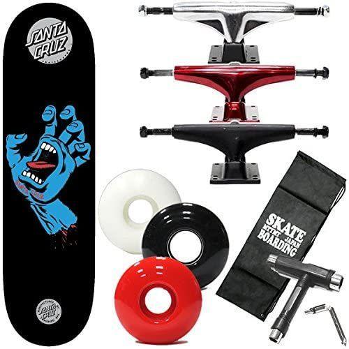 【新品 未使用 日本製】 SANTACRUZ(サンタクルーズ) サンタクルーズ スケボー コンプリート スクリーミングハンド ブラックブルー 7.8ｘ31.7インチ 【K2475655688】(12594円)