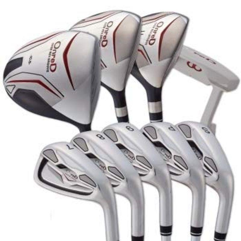 オンレッド Ｍ３ ウッド３本＋アイアン５本＋パター(計９本) ゴルフクラブ フルセット つるやゴルフ