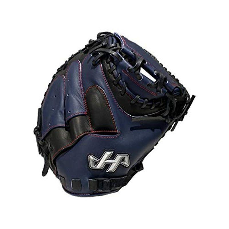 ハタケヤマ 21年限定軟式グラブ 捕手用 キャッチャーミット Cネイビー ブラックシェラムーブ 右投げ用 お手頃価格