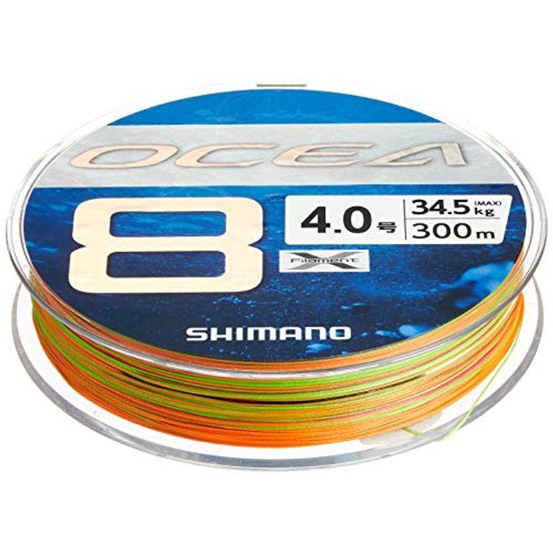 IP65防水 シマノ(SHIMANO) ライン オシア8 300m 4.0号 5カラー LD-A71S 釣り糸