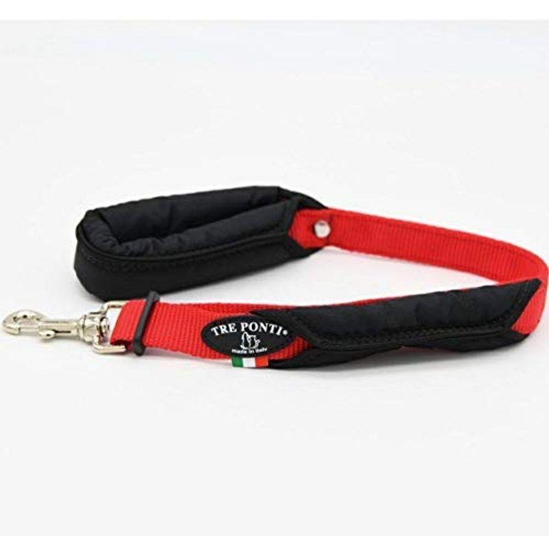 TRE PONTI (トレポンティ) 犬用 リード 安全ダブルハンドル機能 快適厚地パッド 腕肩の負担軽減 大型犬用 中型犬用 ダブルセーフ