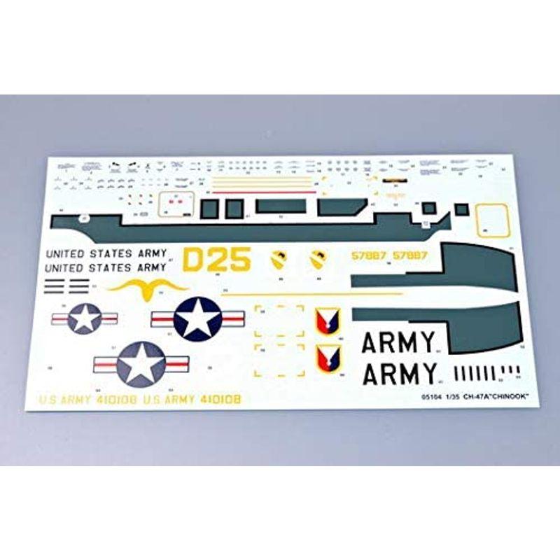 トランペッター 1/35 CH-47A チヌーク 大型輸送ヘリコプター プラモデル :20221105184714-00214:ひぐらし工房