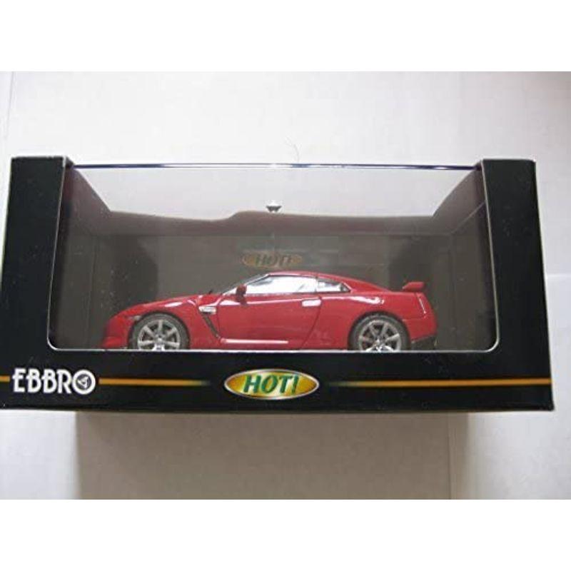 エブロ 1/43 NISSAN GT-R 2007(ブリリアントレッド) 完成品｜higurashi-kobo｜02