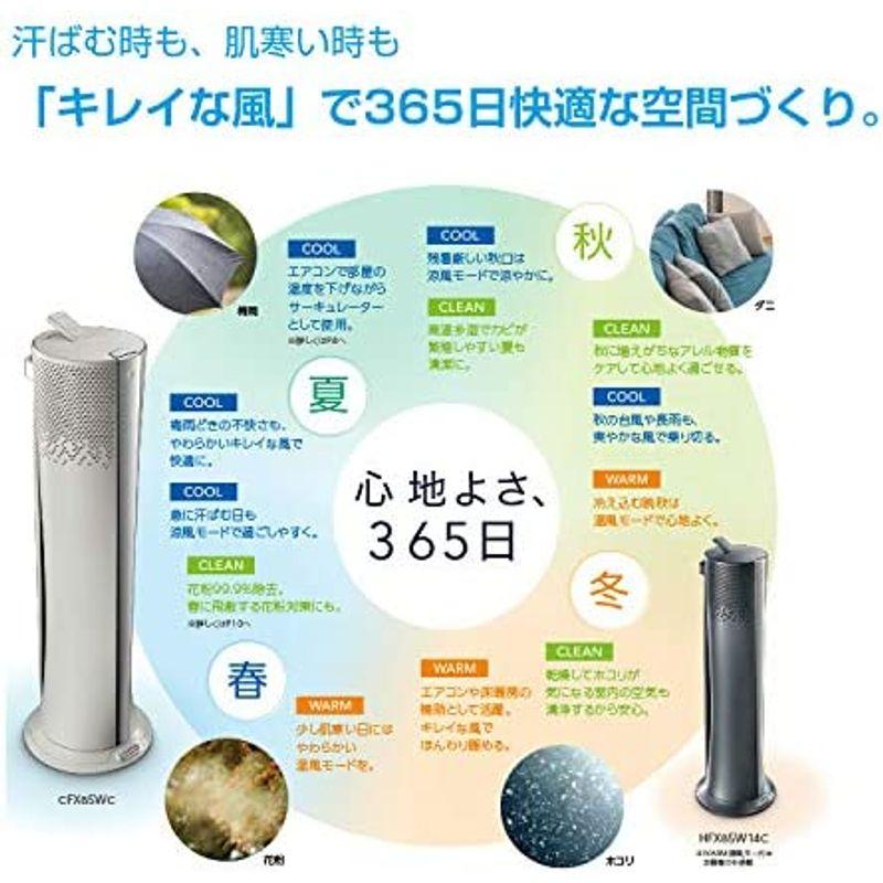 デロンギ(DeLonghi) ?空気清浄機能付き スリムファン ?夏冬兼用 扇風機