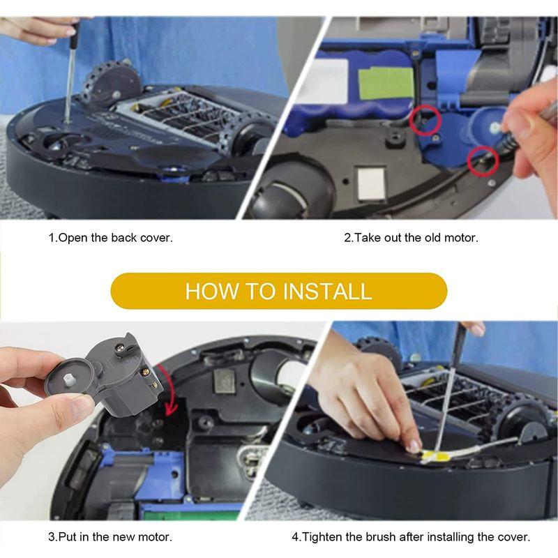 サイドブラシモーター 掃除機ロボットパーツ交換 Irobot ルンバ 500/600/700/800/900/980/860/i7 528/｜higurashi-kobo｜09