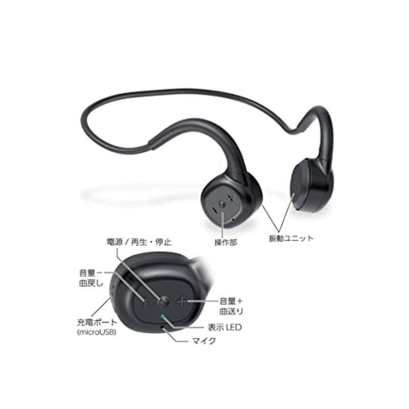 多摩電子工業 TBS57K 骨伝導Bluetoothヘッドセット ブラック｜higurashi-kobo｜03
