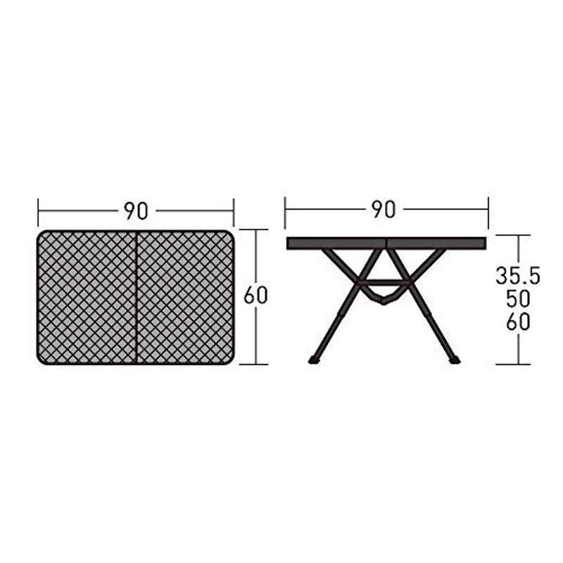 ogawa(オガワ) アウトドア キャンプ テーブル 3ハイ アンド ローテーブル タフメッシュ ブラック 1990｜higurashi-kobo｜07