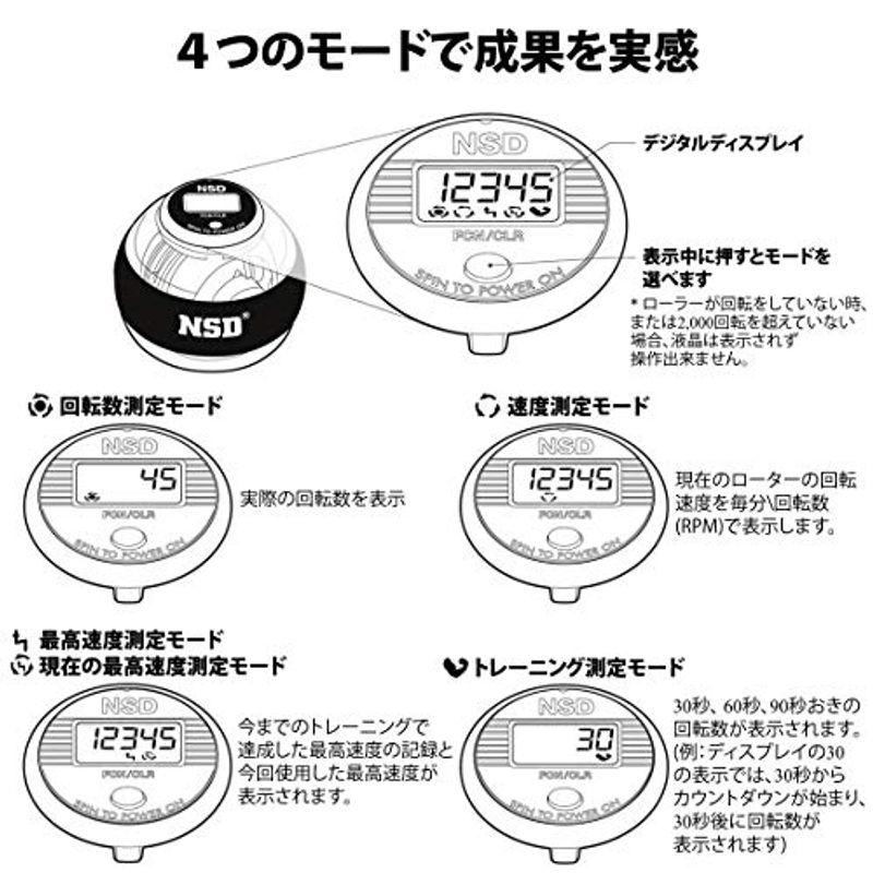 NSD Spinner(エヌエスディスピナー) パワースピナー デジタルカウンター SM-03 日本正規品(カウンターのみ)｜higurashi-kobo｜04