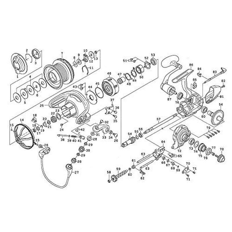 ダイワ(DAIWA) 純正パーツ 18 パワーサーフSS 4000QD スプール(2-7) 部品番号 7 部品コード 128C33 0005｜higurashi-kobo｜04