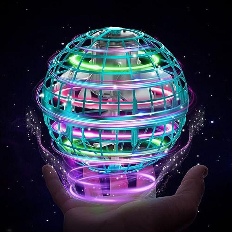 XINHOME フライング ボール 正規品 おもちゃ 面白 光る UFOおもちゃ フライングボール ブーメラン スピナー ハンド コントロー｜higurashi-kobo｜04