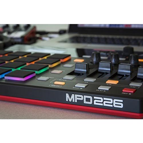 Akai Professional USB MIDIコントローラー 16パッド 4フェーダー 音源 