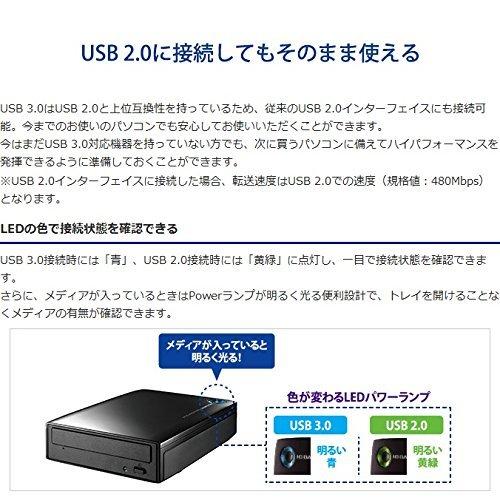 I-O DATA ブルーレイドライブ 外付型/USB 3.0/BDXL/M-DISC/16倍速高速書き込み BRD-UT16WX｜higurashi-kobo｜05