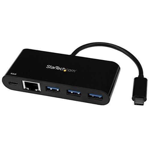 StarTech.com USB-C接続ギガビット有線LANアダプタ 3ポートUSB3.0ハブ搭載 USB給電(PD)対応 US1GC303APD｜higurashi-kobo