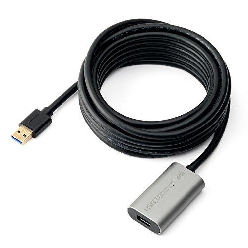 サンワダイレクト USB3.0 延長ケーブル 5m アクティブタイプ 「3本・最大17mまで連結可能」 テザー撮影 500-USB046｜higurashi-kobo