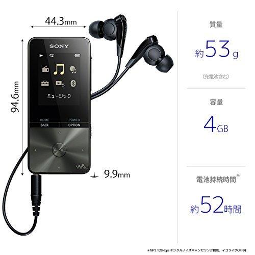 ソニー ウォークマン Sシリーズ 4GB NW-S313 : MP3プレーヤー Bluetooth対応 最大52時間連続再生 イヤホン付属 2017年モ｜higurashi-kobo｜05