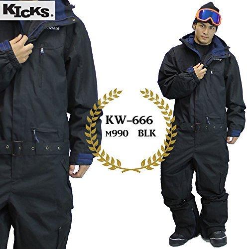 公式の店舗 Kicks キックス サイズ L Blk Kw 666 18sn ワンピース つなぎ スノーボード メンズ Kicks ウエア Rankinengineering Com