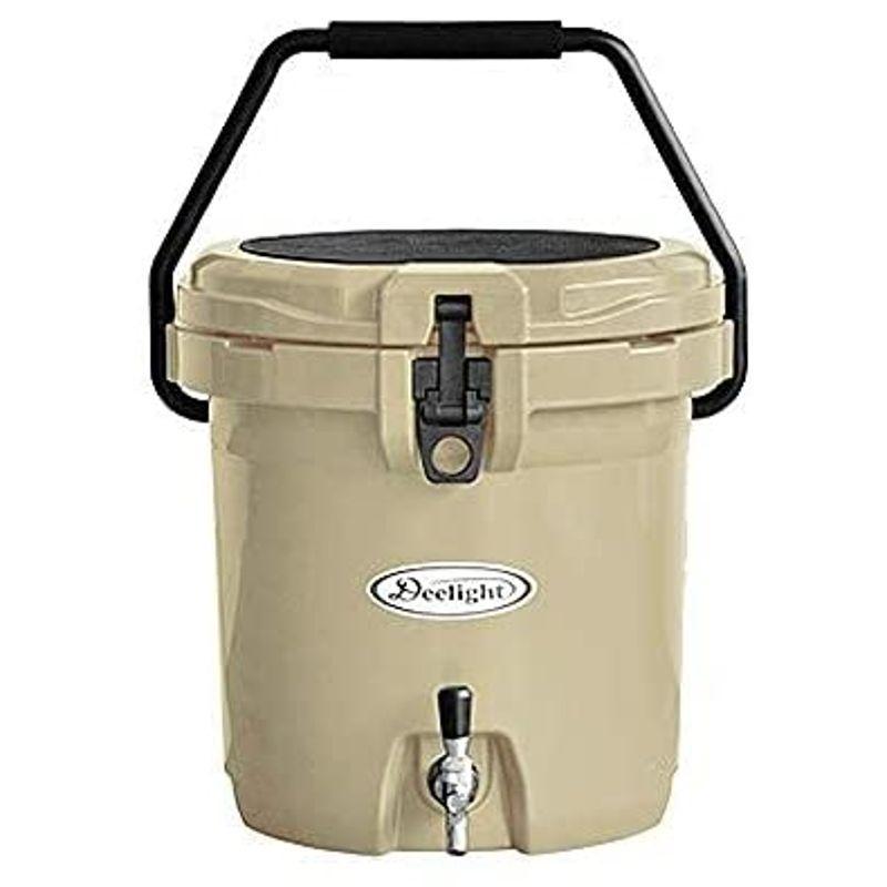 アイスバケット 5 gallon ベージュ / 18.9L Deelight Ice Bucket レバー式｜higurashi-shop｜03