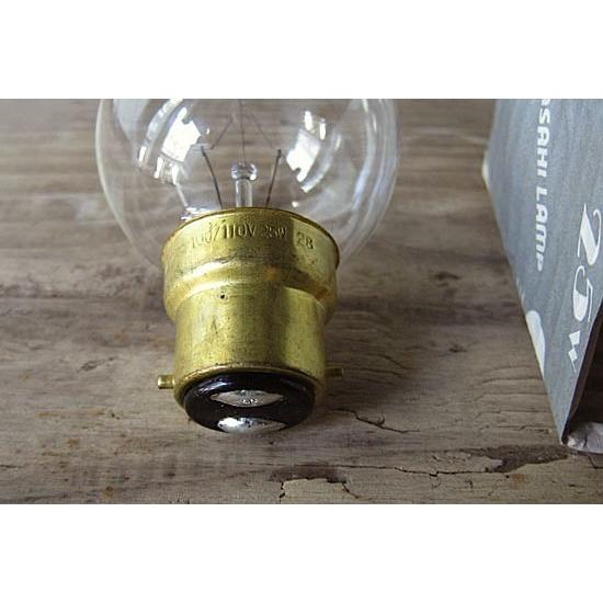 ボール球 アンティーク照明用 口金B-22D 25w カフェスタイル 照明 電球