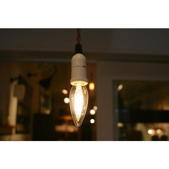 シャンデリア型LED電球 口金E-17 440ルーメン 40w相当 カフェスタイル