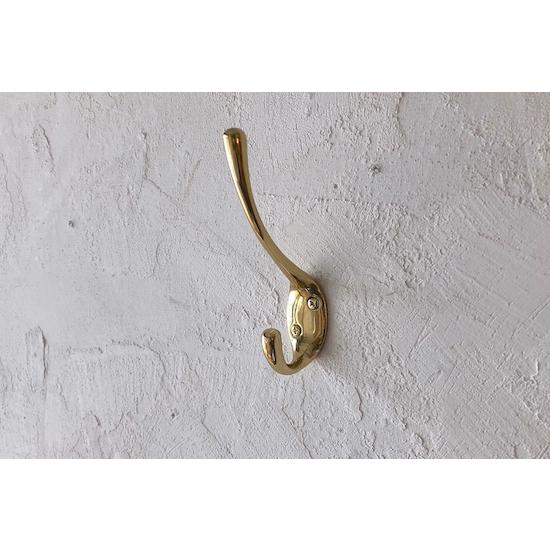 ハンガーフック ブラス 真鍮製 バッグ・帽子・コート掛け DIY リノベ
