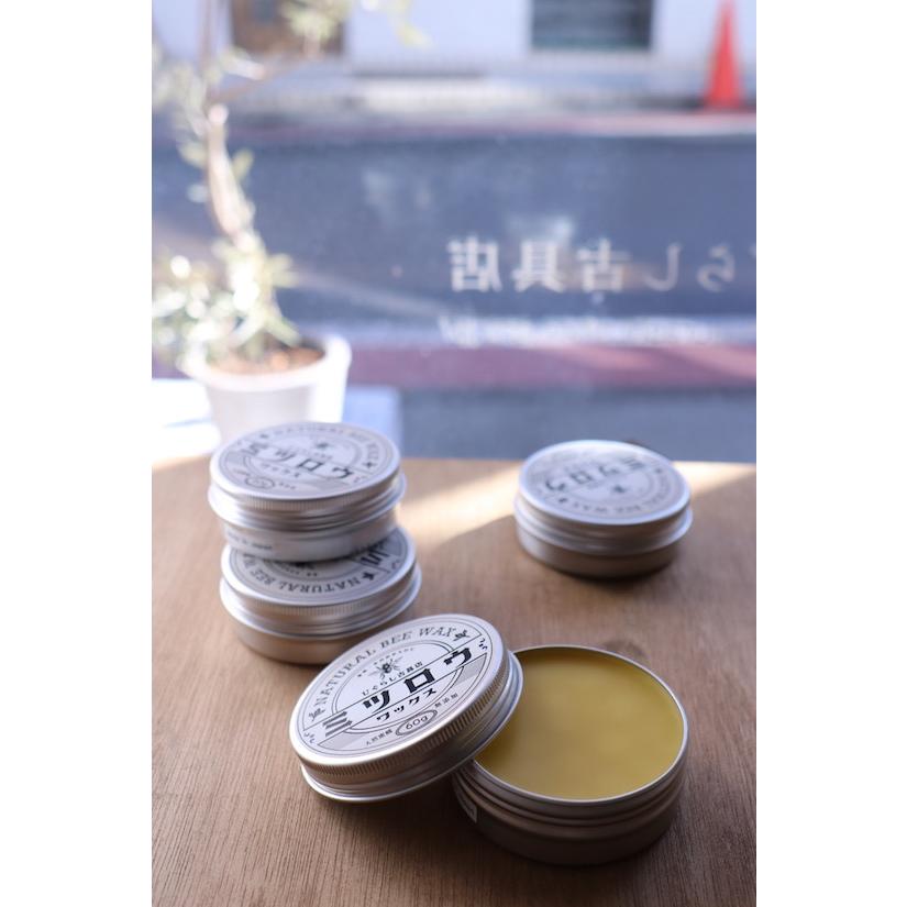 60g]木製品・アンティーク家具専用の天然蜜蝋ワックス NATURAL BEE WAX