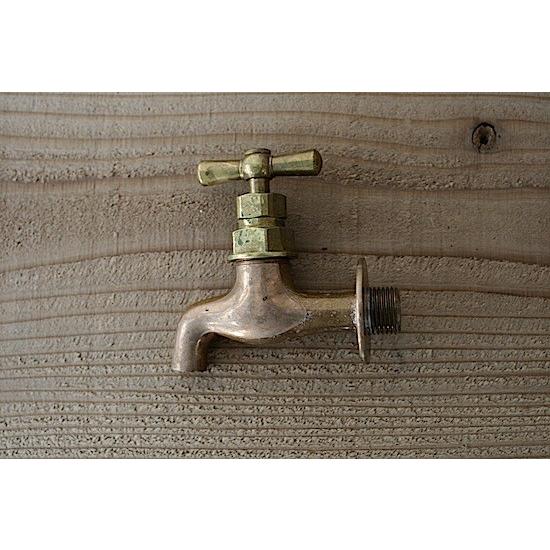 レトロ水栓 昭和の蛇口 昔の手洗い 真鍮製【A】DIY 住宅設備 水回り 水