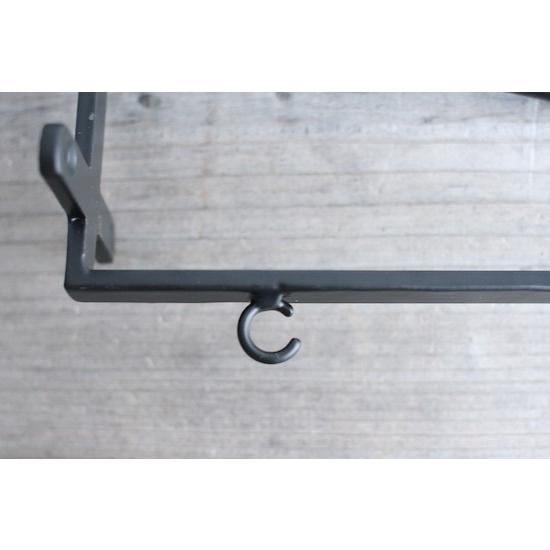 アイアンサイン用ブラケットのみ（黒） カフェの看板・サイン用金具