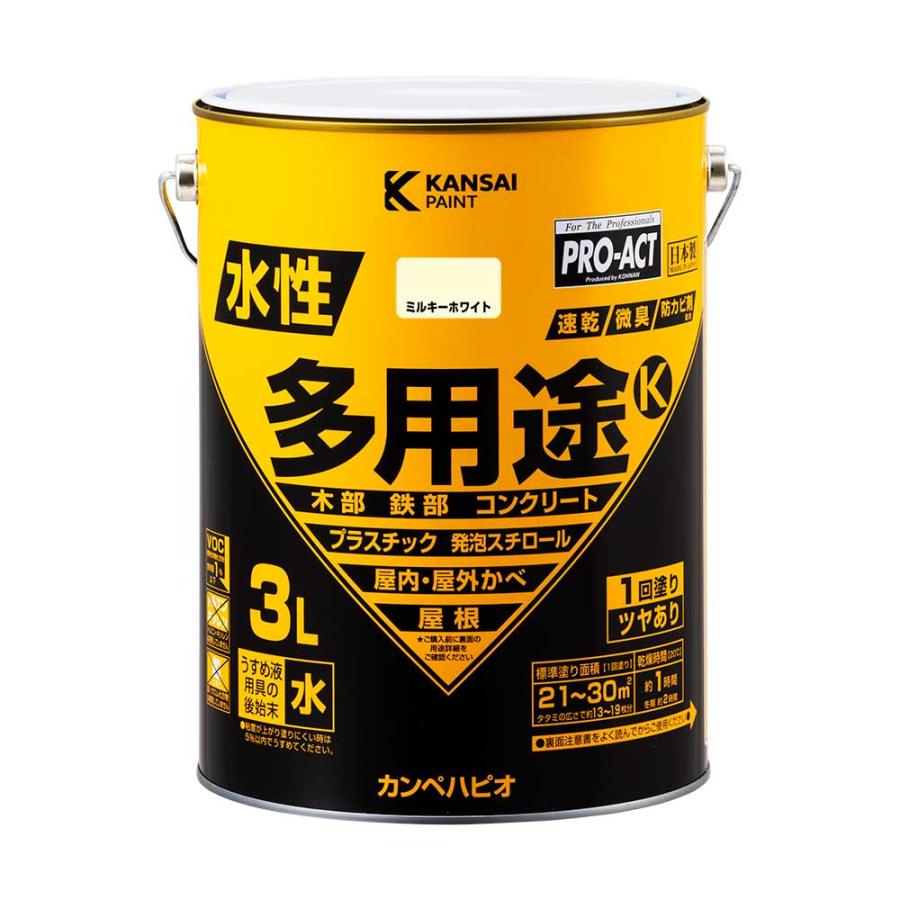 コーナンオリジナル PROACT プロアクト 水性多用途K 3L ミルキー